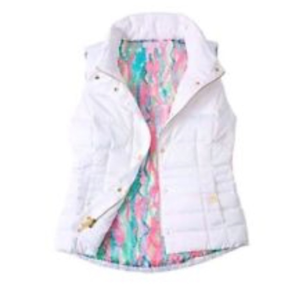 Lilly pulitzer white Isabella vest